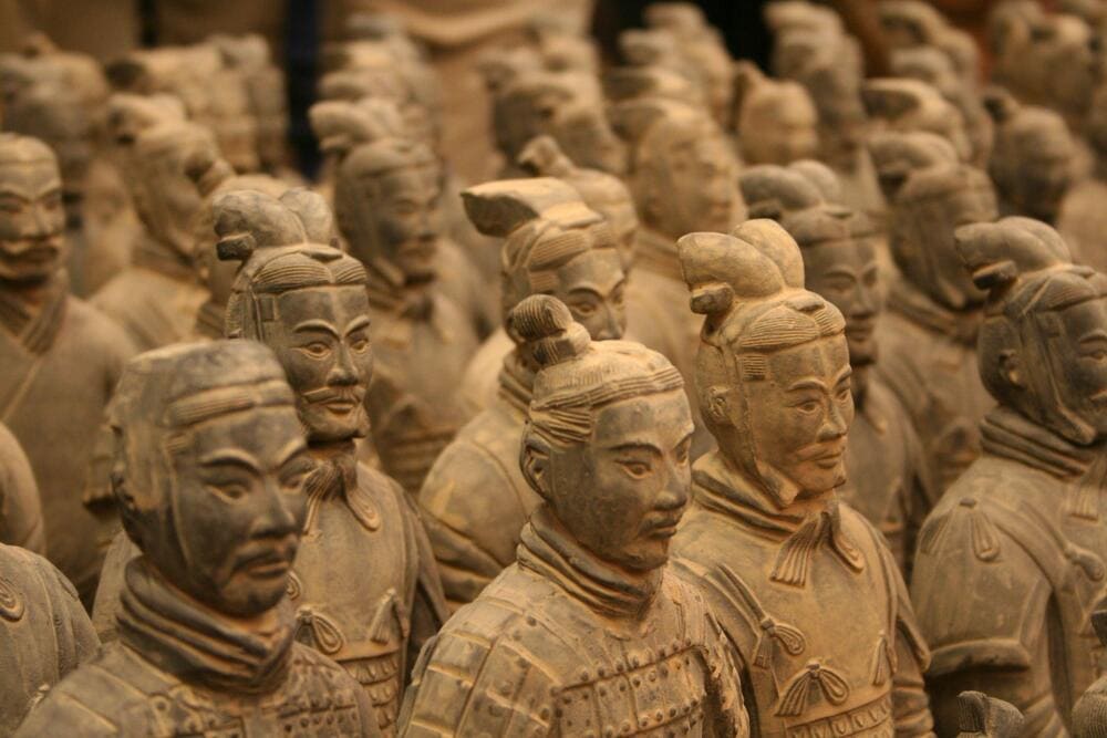 The Terracotta Army is famous for the large number of statues of soldiers, horses and chariots buried with Emperor Qin Shi Huang (Source: Freepik)